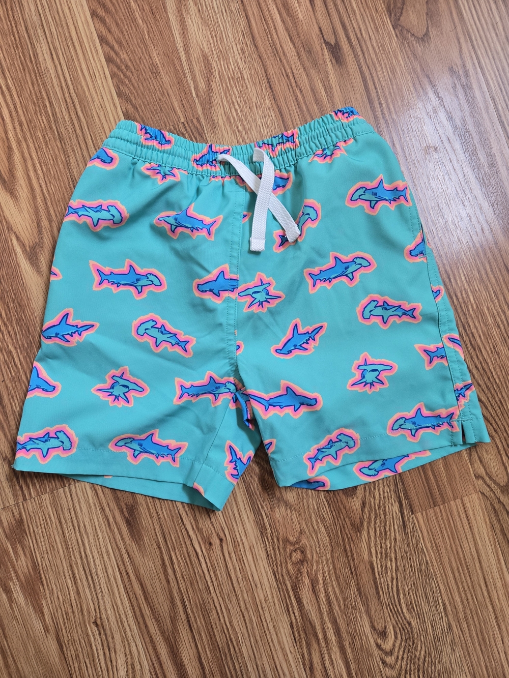 Chubbies Swim Shorts with Neon Shark Print